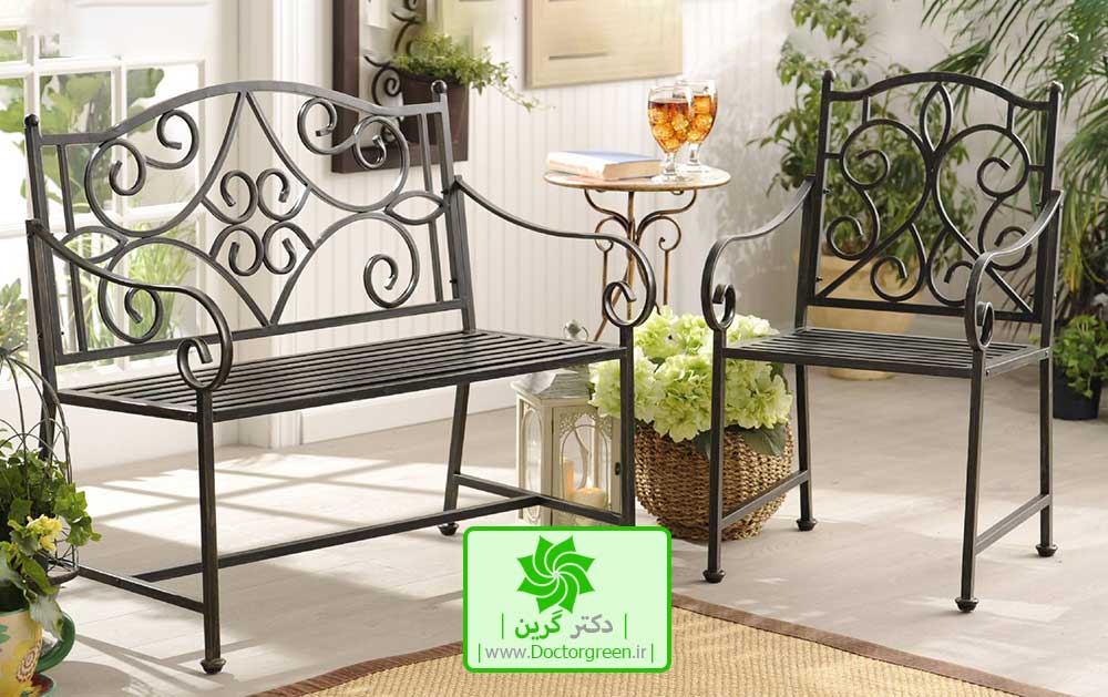 قیمت مبل فلزی باغی